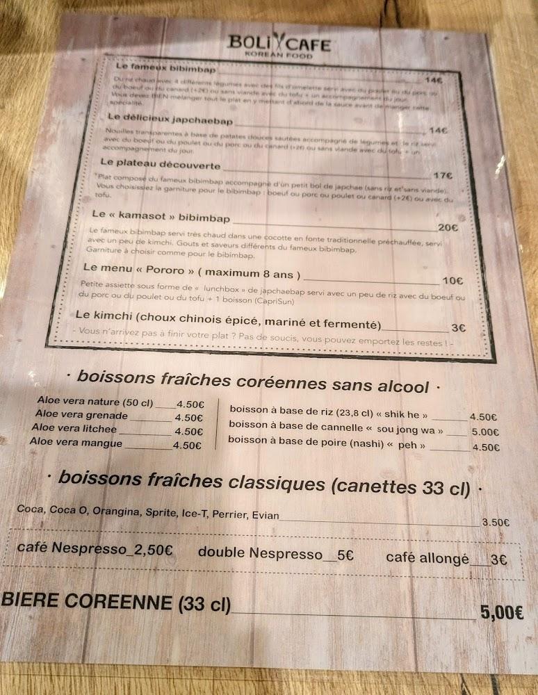 Boli Café - Menu Image 1